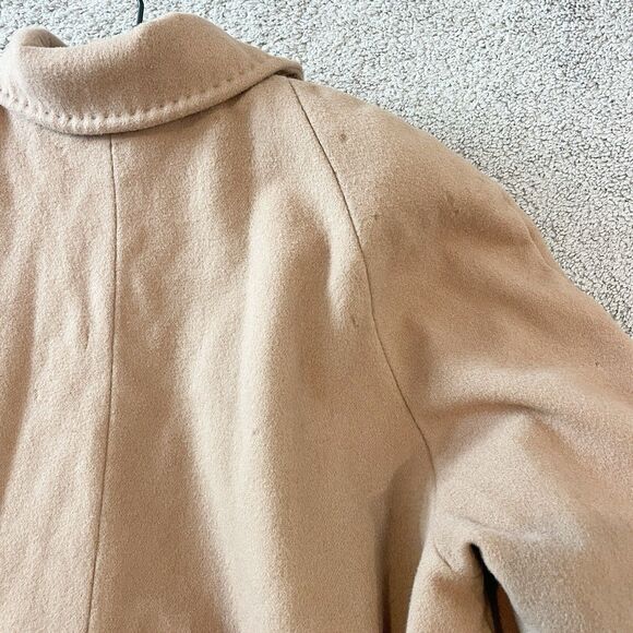 Vintage Pendleton Coat 22W Brown 100% Wool Collared Minimalist Midlength *Flawed - Picture 10 of 15